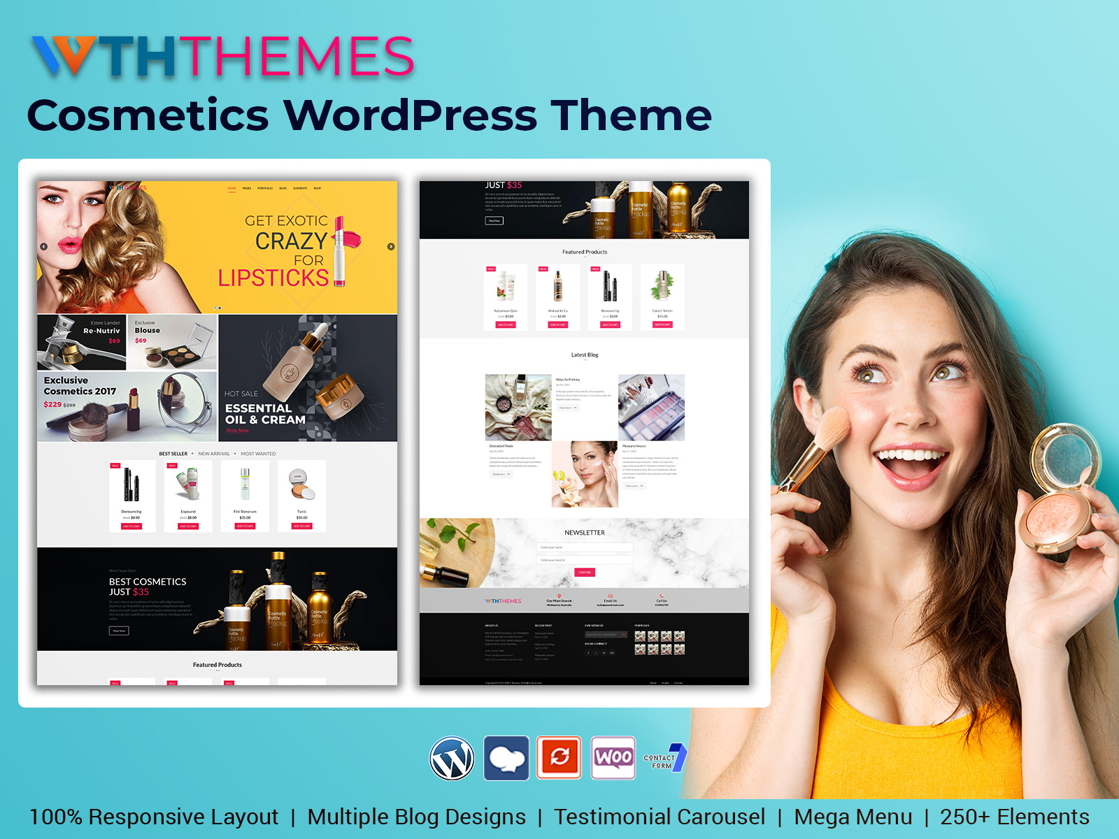 Enhance Your Beauty Business With Cosmetics WordPress Theme