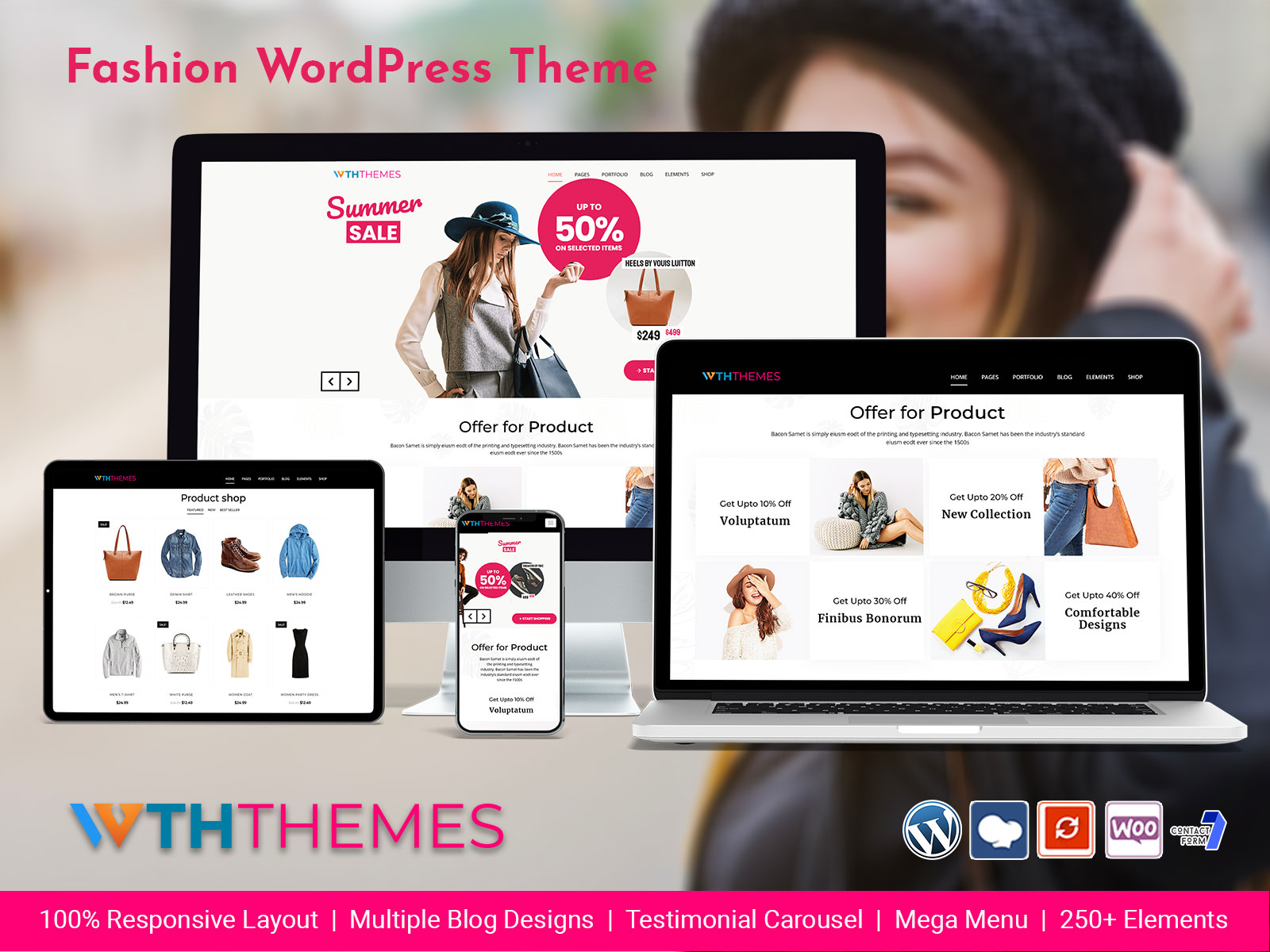 The Premium Responsive WordPress Themes For Fashion Stores With Creative Design
